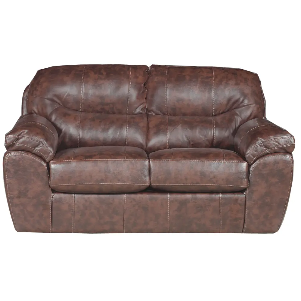 443002 121509 301509 75 Inch Brown Upholstered Loveseat-1