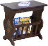 Chocolate Brown Magazine Rack and End Table
