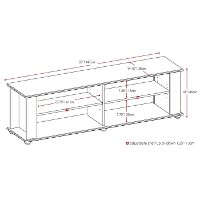 Black Open 60 Inch TV Stand - Fillmore-2