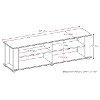 Black TV Stand (58 Inch) - Fillmore-2