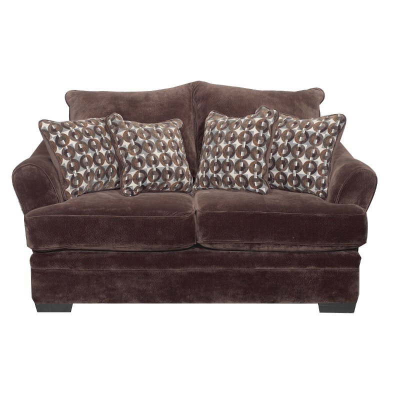 Casual Contemporary Brown Loveseat Acropolis Casual Contemporary Brown Loveseat Acropolis