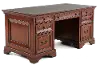 Richmond Burgundy Brown Executive Desk