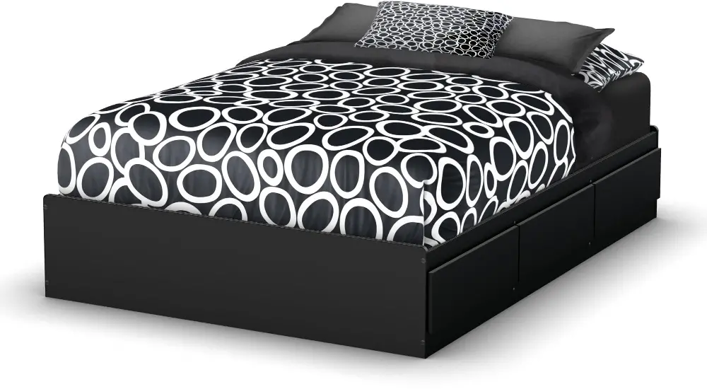 3107211 Black Full Mates Storage Bed - Step One -1