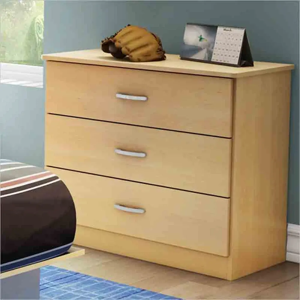 3113033C Natural Maple 3-Drawer Chest of Drawers - Step One-1