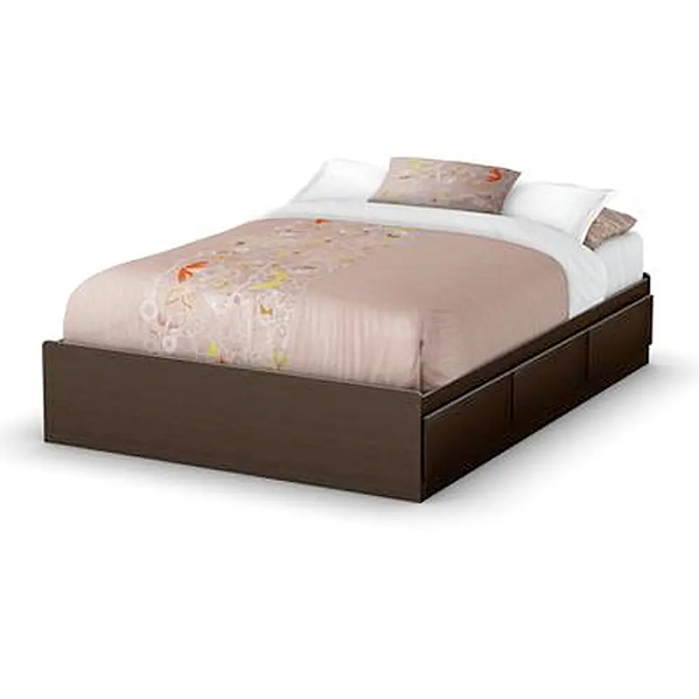 3159211 Chocolate Brown Full Storage Bed - Step One -1