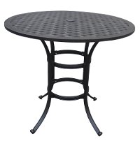 42 Inch Round Outdoor Counter Height Patio Table - Moab