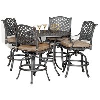 5 Piece Counter Height Outdoor Patio Set - Moab