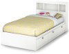 3260080 White Twin Storage Platform Bed - Sparkling