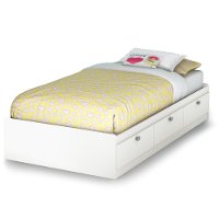3260080 White Twin Storage Platform Bed - Sparkling-3