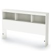 3260093 White Full Bookcase Headboard - Sparkling