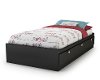 3270080 Black Twin Storage Platform Bed - Spark-2