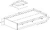 3270080 Black Twin Storage Platform Bed - Spark-4