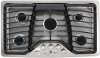 PGP976SETSS GE Profile Series 36 Inch Stainless Steel Gas Cooktop-1