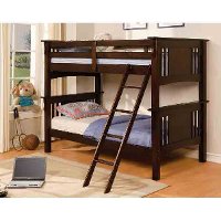 Walnut Twin-over-Twin Bunk Bed - Spring Creek