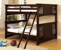 Classic Walnut Full-over-Full Bunk Bed - Spring Creek