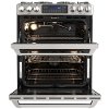 CGS990SETSS GE Cafe Series 30 Inch 6.7 cu. ft. Double Oven Gas Range - Stainless Steel-2