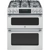 CGS990SETSS GE Cafe Series 30 Inch 6.7 cu. ft. Double Oven Gas Range - Stainless Steel-3