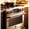 CGS990SETSS GE Cafe Series 30 Inch 6.7 cu. ft. Double Oven Gas Range - Stainless Steel-5