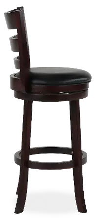 Dark Cherry Swivel Bar Stool - Harper