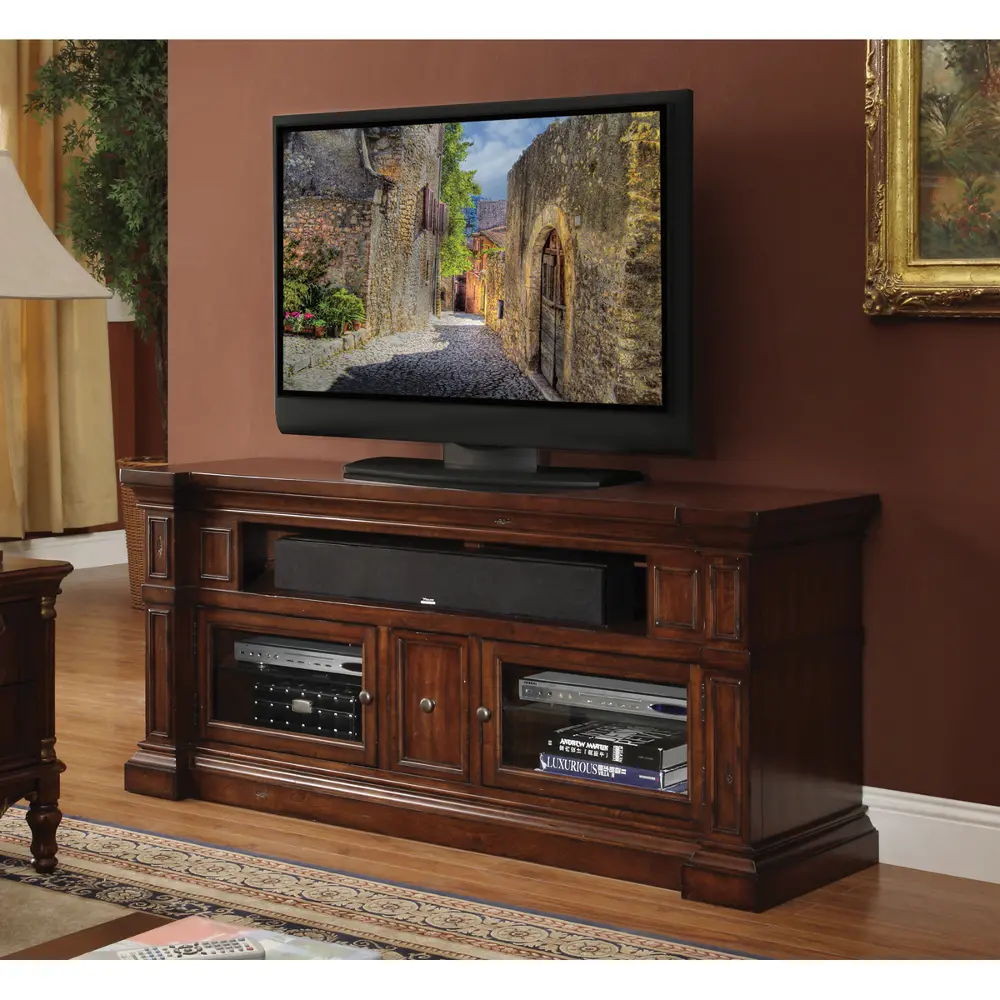 62 Inch Umber Brown TV Stand - Berkshire-1