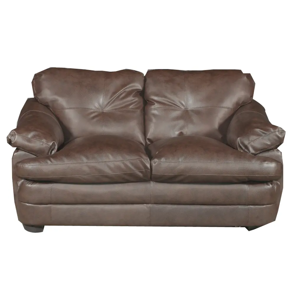 Buckley 69 Inch Brown Upholstered Loveseat-1