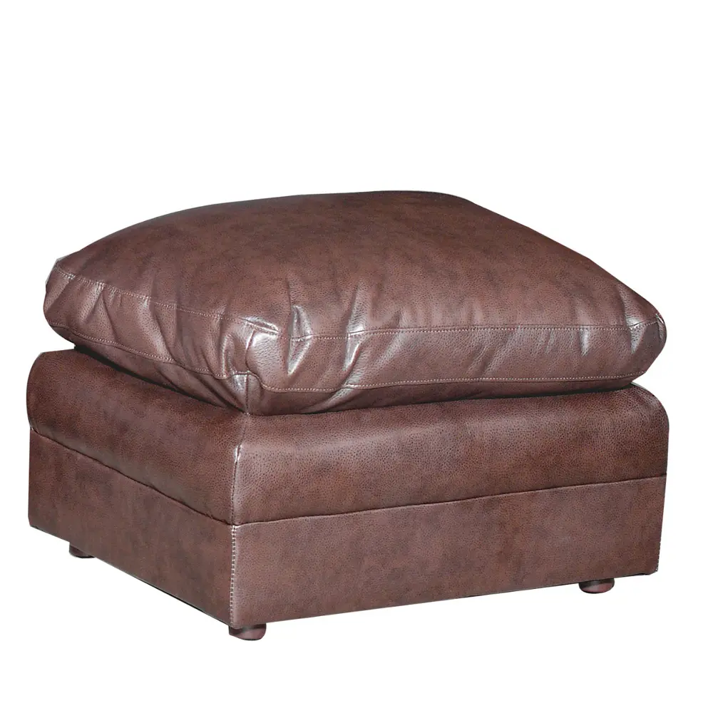 Buckley Brown Upholstered Ottoman-1