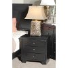 Clearance Contemporary Black Nightstand - Diego