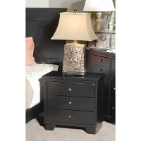 Diego Contemporary Black Nightstand