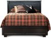 Black Casual Contemporary King Size Bed - Diego
