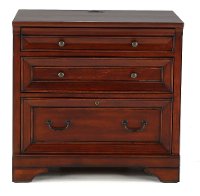Brown 3 Drawer Wooden Lateral File Cabinet - Richmond