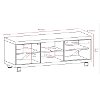Black Chic 60 Inch TV Stand - Holland-4