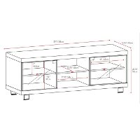 Black Chic 60 Inch TV Stand - Holland-4