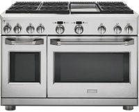 ZGP486NDRSS GE Monogram 48 Inch All Gas Professional Range with 6 Burners and Griddle (Natural Gas)