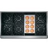 ZGP486NDRSS GE Monogram 48 Inch All Gas Professional Range with 6 Burners and Griddle (Natural Gas)-3