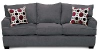 Casual Contemporary Sterling Gray Sofa - City