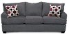 Sterling Gray Casual Contemporary Sofa - City