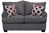 Casual Contemporary Sterling Gray Loveseat - City