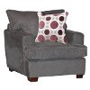 Casual Contemporary Sterling Gray Chair - City