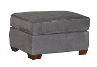 Casual Contemporary Sterling Gray Ottoman - City