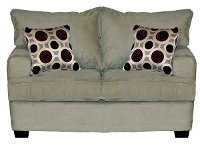Casual Contemporary Stone Gray Loveseat - City