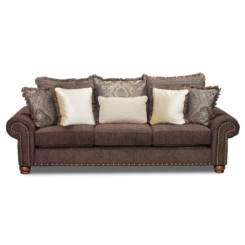 100 Inch Brown Upholstered Sofa RC Willey Furniture Store