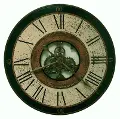32 Inch Antique Brass Metal Gear Wall Clock