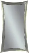 Hour Glass Shaped Silver Leaner Mirror