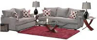 Casual Contemporary Gray 7 Piece Living Room Set - City