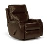 Dark Truffle Brown Leather Manual Rocker Recliner - Runway