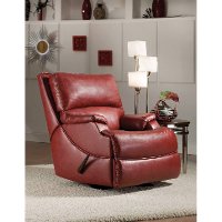 35 Red Performance Fabric Reclina-Pedic Recliner