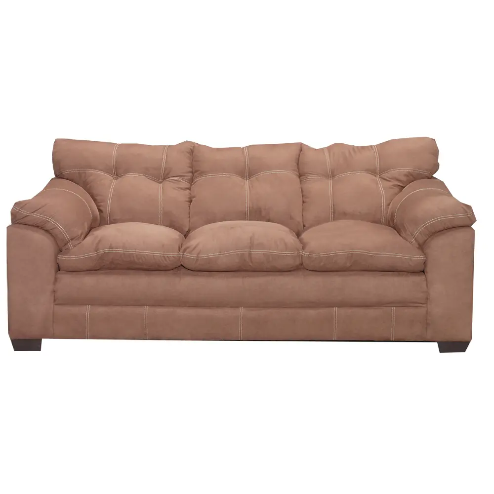 90 Inch Espresso Upholstered Sofa-1