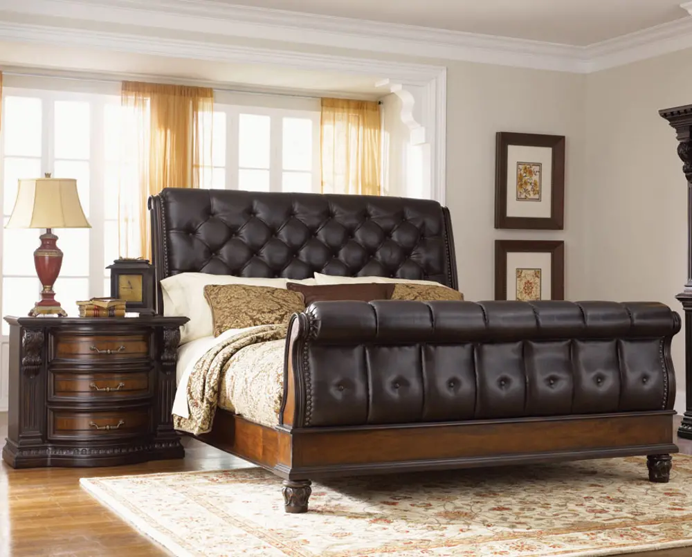 Grand Estates Upholstered 4 Piece King Bedroom Set-1