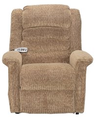 Brown Power Reclining Lift Chair with Heat and Massage - Soother