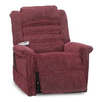 Vino Burgundy Power Reclining Lift Chair - Soother